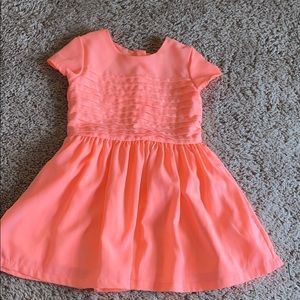 Girls salmon formal dress